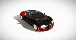 Bugatti Veyron LowPoly Game Asset Low-poly  3D model