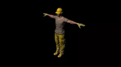 builder Low-poly  3D model