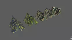 Camp - Military hideout desert tents Low-poly 3D model Low-poly  3D model
