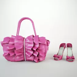 cartoon bag and shoes 3D model