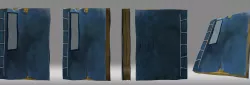 cartoon book paper  3D model