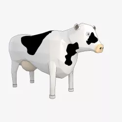 Cartoon Cow 3D model