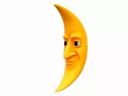 Cartoon Moon 3D model