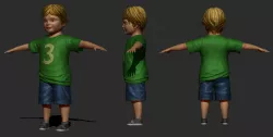 Child character 3D model