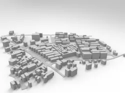 cityscape  Low-poly  3D model