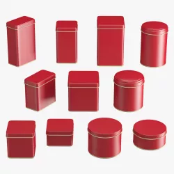 Containers Tins Set 3D model