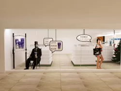 cosmatic showroom glass front 3D model