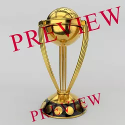 Cricket World Cup Trophy 3D model C4D 3D model