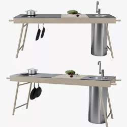 CRITTER Kitchen Worktop 3D model