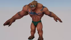 CuChulainn Berzerker Skin3 VR AR Ready For Game Low-poly  3D model
