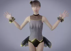 Dancing dress 3D model
