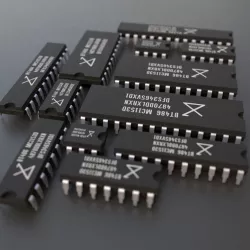 DIL Integrated circuits pack 3D model