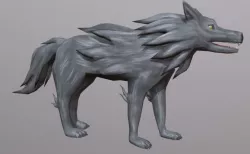 Dracon85 Toon Wolf Low-poly  3D model