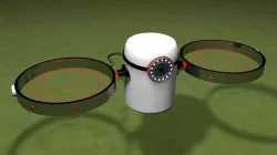 Drone Thermal Powered 3D Modeling Low-poly  3D model