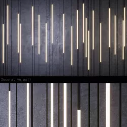 embossed decorative panels with backlight PN4 Low-poly  3D model