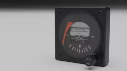 F16 Backup Attitude Direction Indicator - ADI 3D model