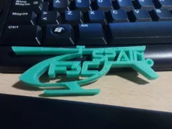 F3C Spain logo keychain
