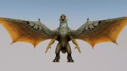 Fafnir Dragon Low-poly  3D model