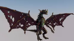 Fafnir Dragon Low-poly  3D model