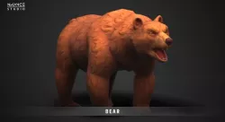 Fantasy Bear Low-poly  3D model