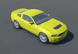 Ford Shelby GT500 2012 Low-poly  3D model