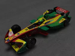 Formula E Audi Sport ABT Low-poly  3D model