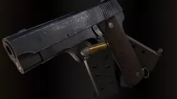 French Ruby Pistol Low-poly  3D model