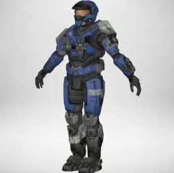 Gameready Future Character halo - carter 3D model