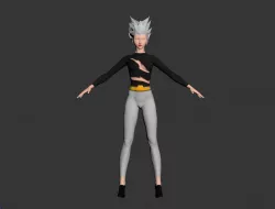 Garou Girl - One Punch Man 3D Model Low-poly  3D model