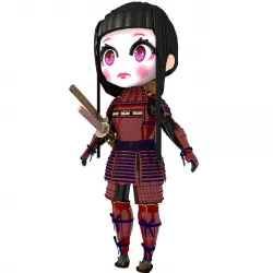 Geisha Samurai 3D model