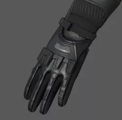 Gloves military combat soldier armor scifi fantasy  Low-poly  3D model