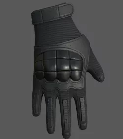 Gloves military combat soldier armor scifi  Low-poly  3D model