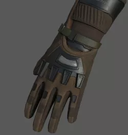 Gloves Sci-fi military fantasy combat military  Low-poly  3D model