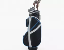 Golf Bag and Clubs 3D model
