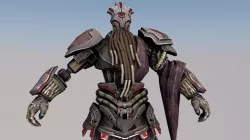 GuanYu Low-poly  3D model