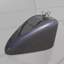 Harley-Davidson Sportster peanut chopper bobber custom gas tank Low-poly  3D model