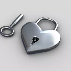 Heart lock 3D model