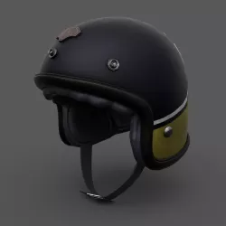 Helmet racer Generic sport scifi human ver2 Low-poly  3D model