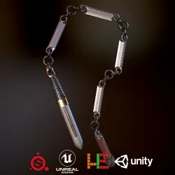 HIE Game Ready Chain Weapon N1 Low-poly  3D model