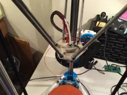 Hot End Effector Setup for Cherry Pi III with 10 mm ball bearings (Or 8 mm balls)