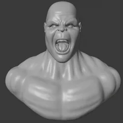 hulk sculpture 3D model
