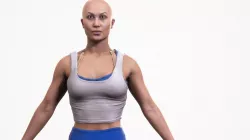 Human Woman Scan - 271F Low-poly  3D model