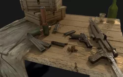 Hungarian Army Weapons from WW2 3D model