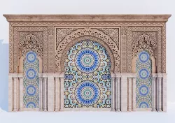 Islamic arches 3D model