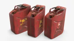 Jerrycan Asset 02 Low-poly  3D model