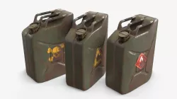 Jerrycan Asset 03 Low-poly  3D model
