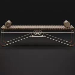 La Strizza Saddle Leather Bench 3D model