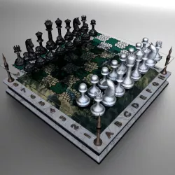 Landscape Chessboard 3D model