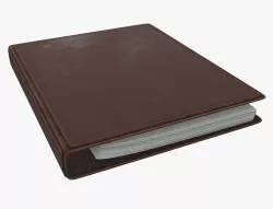 Leather ring binder 3D model