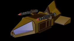 Low poly spaceship Low-poly  3D model